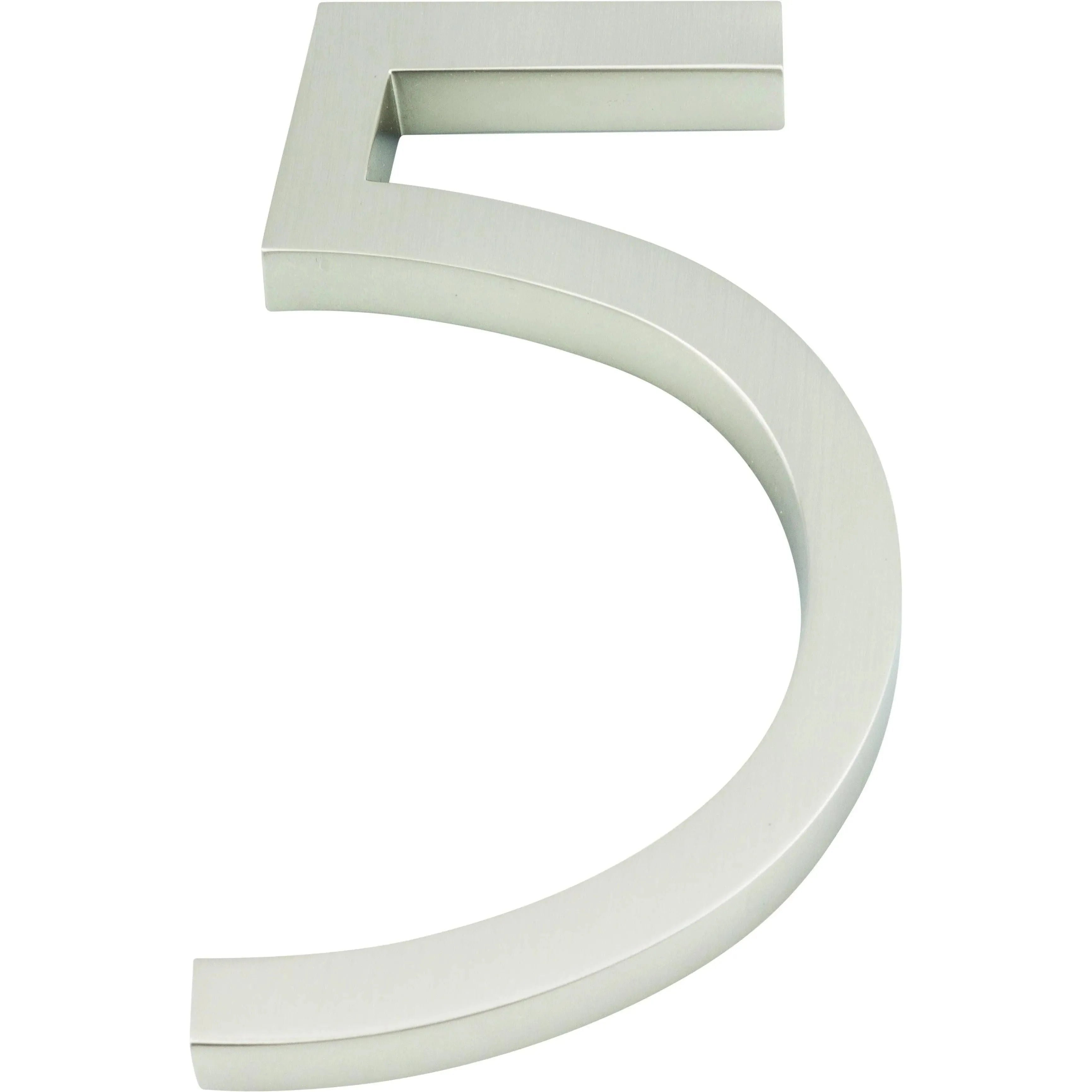Atlas Homewares - Modern Avalon House Numbers - AVN5-L-BRN | Montreal Lighting & Hardware