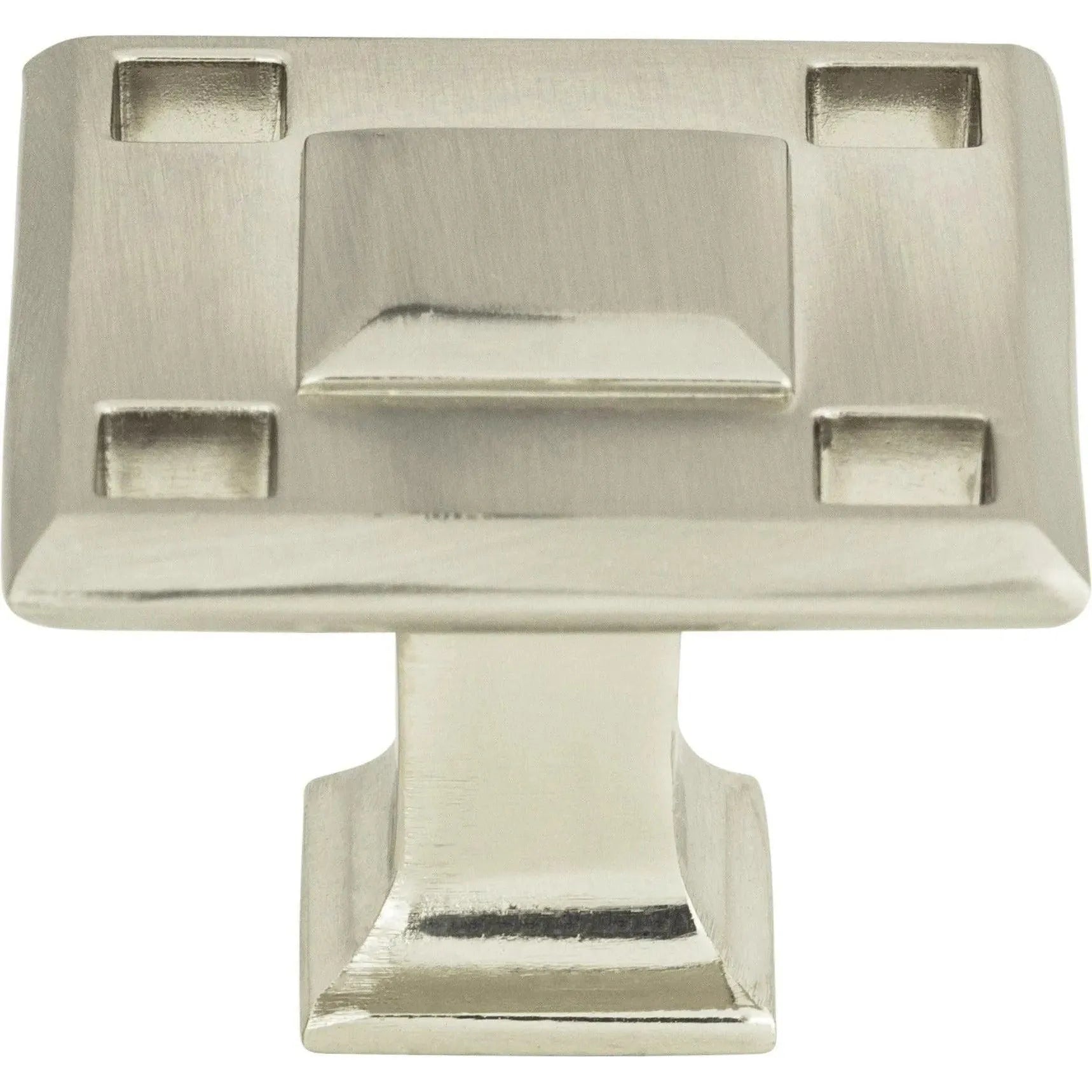 Atlas Homewares - Modern Craftsman Square Knob - 4007-BRN | Montreal Lighting & Hardware