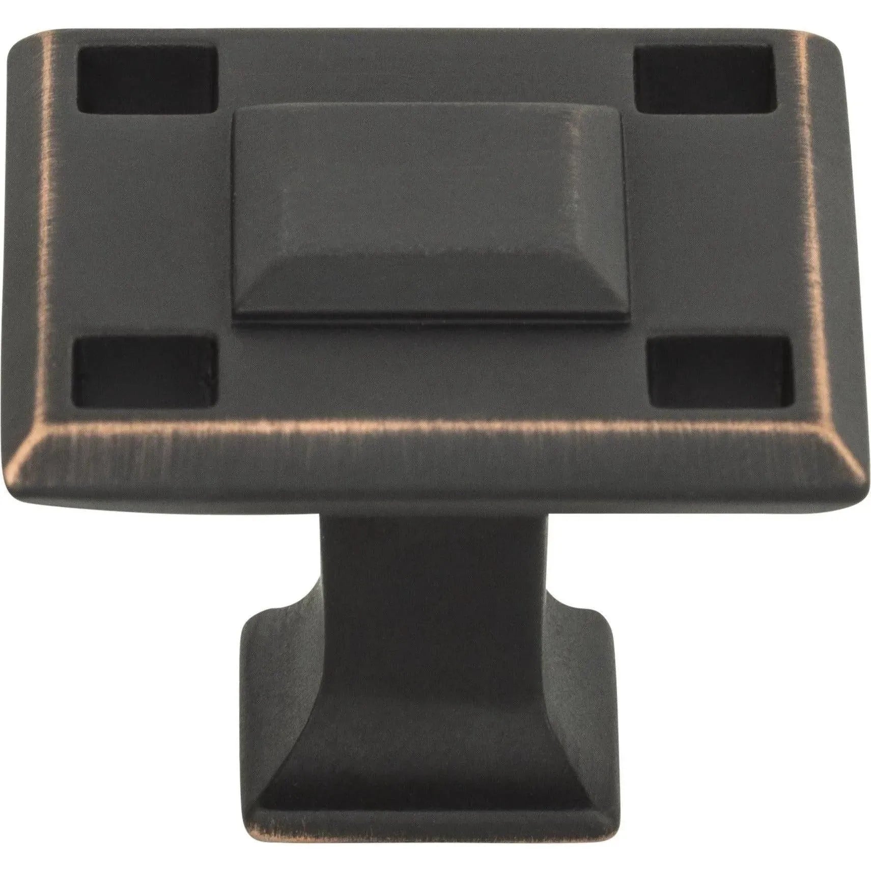 Atlas Homewares - Modern Craftsman Square Knob - 4007-VB | Montreal Lighting & Hardware