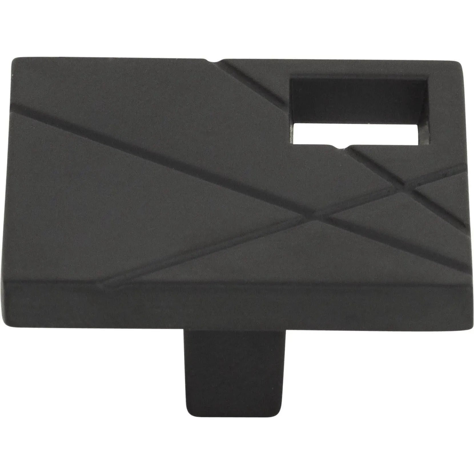 Atlas Homewares - Modernist Right Square Knob - 251R-BL | Montreal Lighting & Hardware