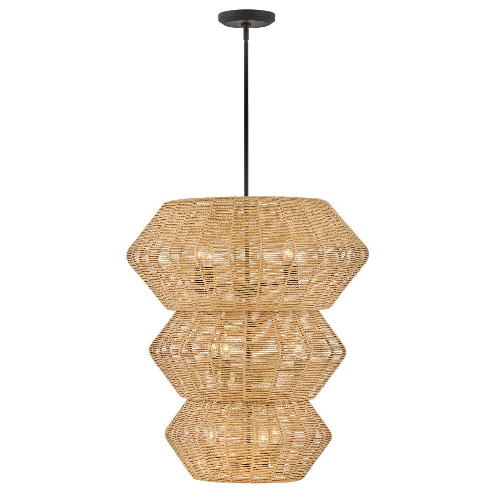 Hinkley Lighting 40388BLK-CML Luca Multi Tier Chandelier in Black
