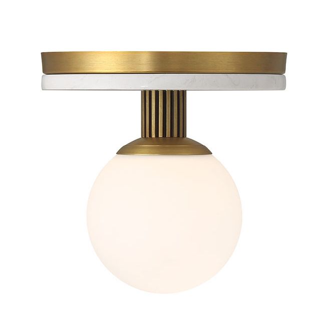 Eurofase 50187-010 Carnagie LED Flush Mount in Antique Brass