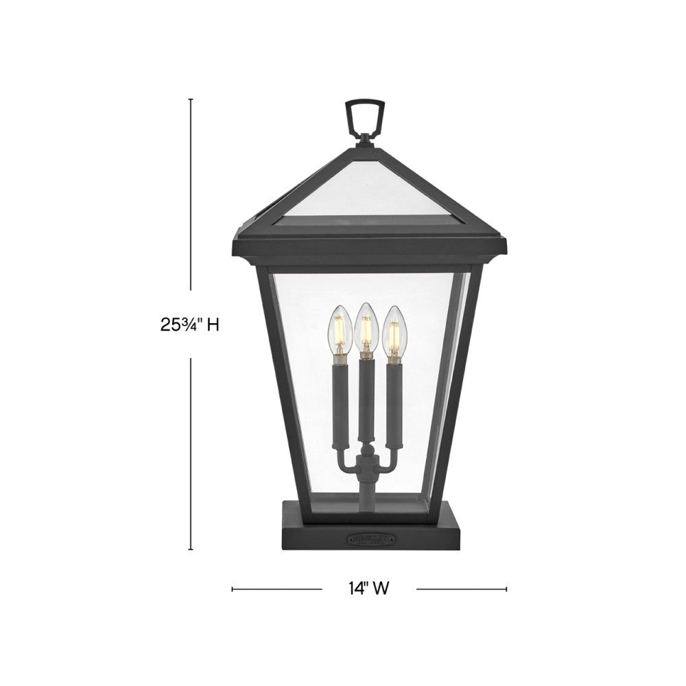 Lanterne Hinkley Lighting 2557MB Alford Place Pier Mount, finition Museum Black