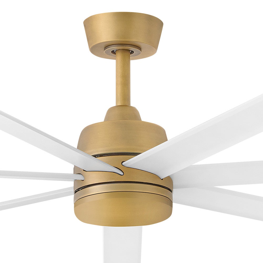 Éclairage intelligent LED Hinkley 910672FHB-LDD Ventilateur en laiton Heritage