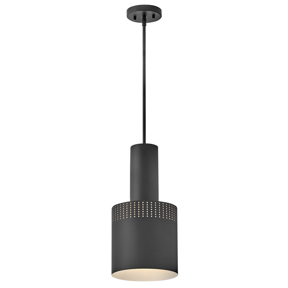 Lark 83687BK Casey Metal Shade Pendant in Black