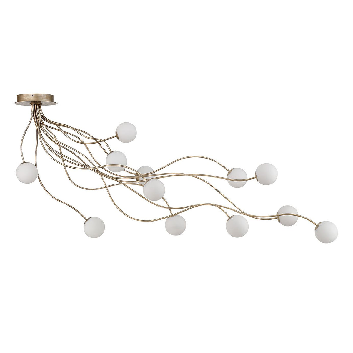 Eurofase 49950-021 Athena LED Semi-Flush Mount in Antique Gold