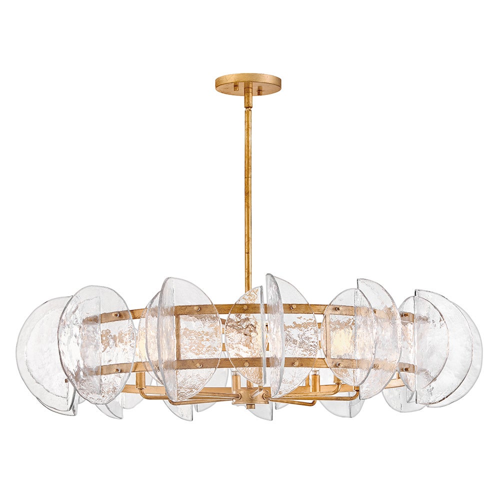 Fredrick Ramond FR41926DA Seraphina Drum Chandelier in Distressed Brass