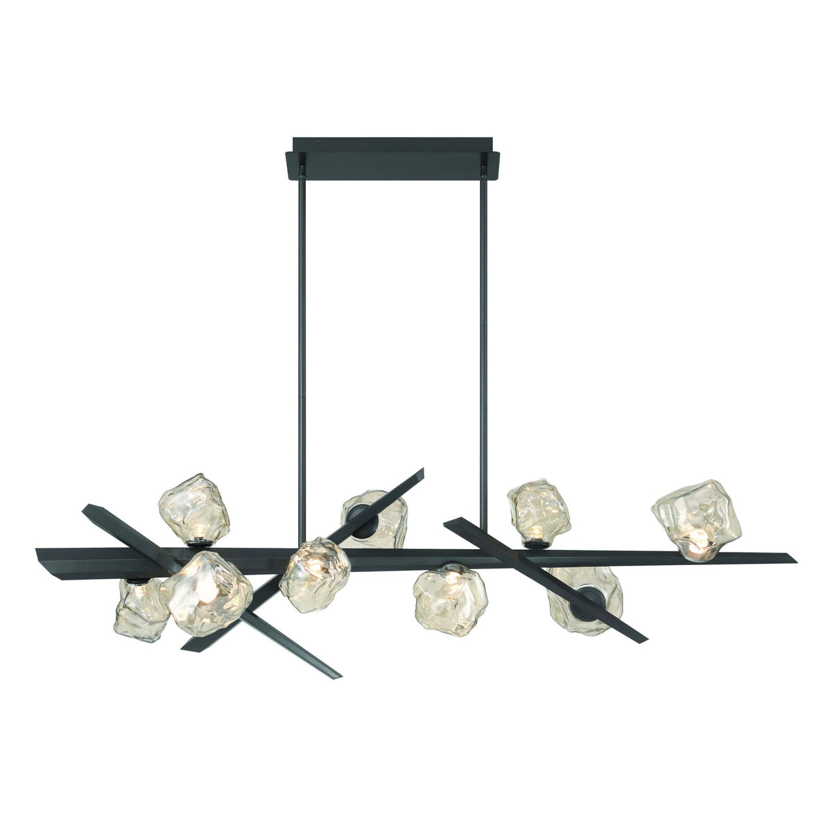 Eurofase 47236-028 Thorah LED Linear Chandelier in Graphite