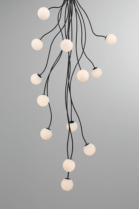 Eurofase 50256-013 Athena LED Chandelier in Matte Black