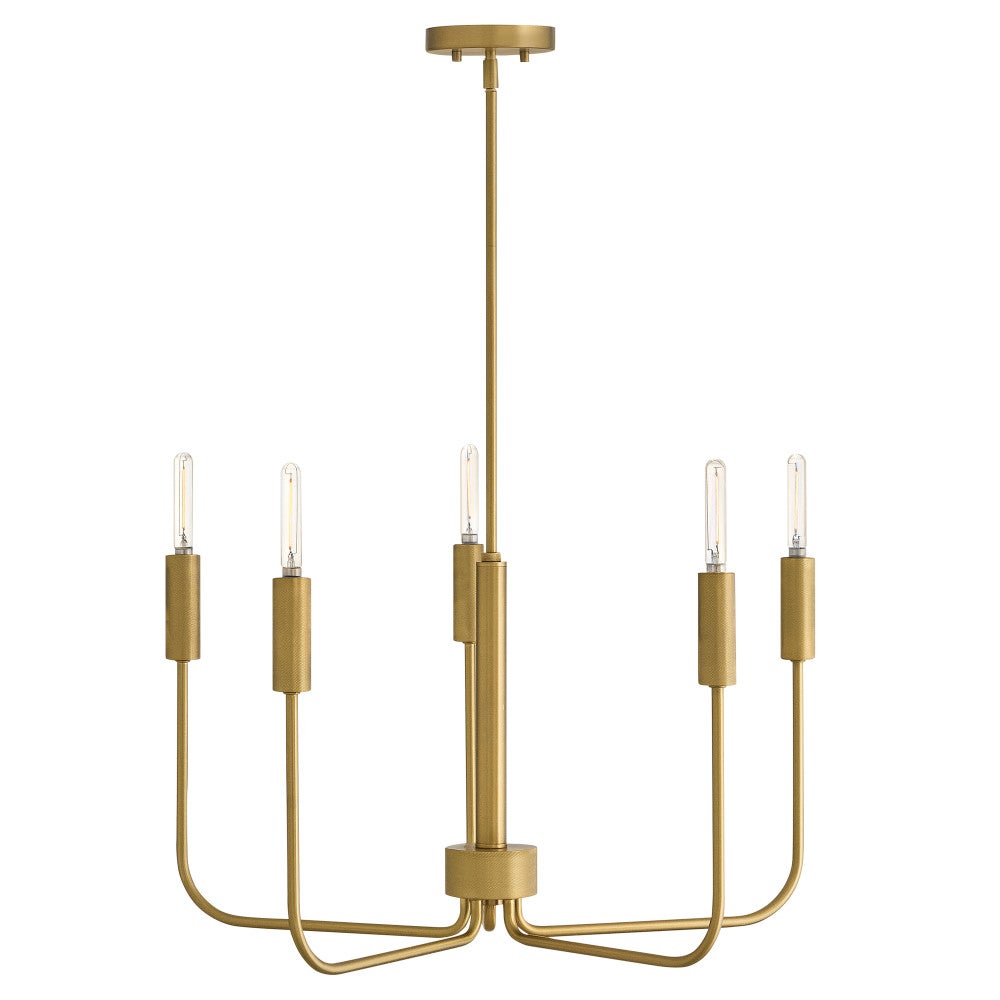 Lark 83634LCB Austen Rope Wrapped Chandelier in Lacquered Brass