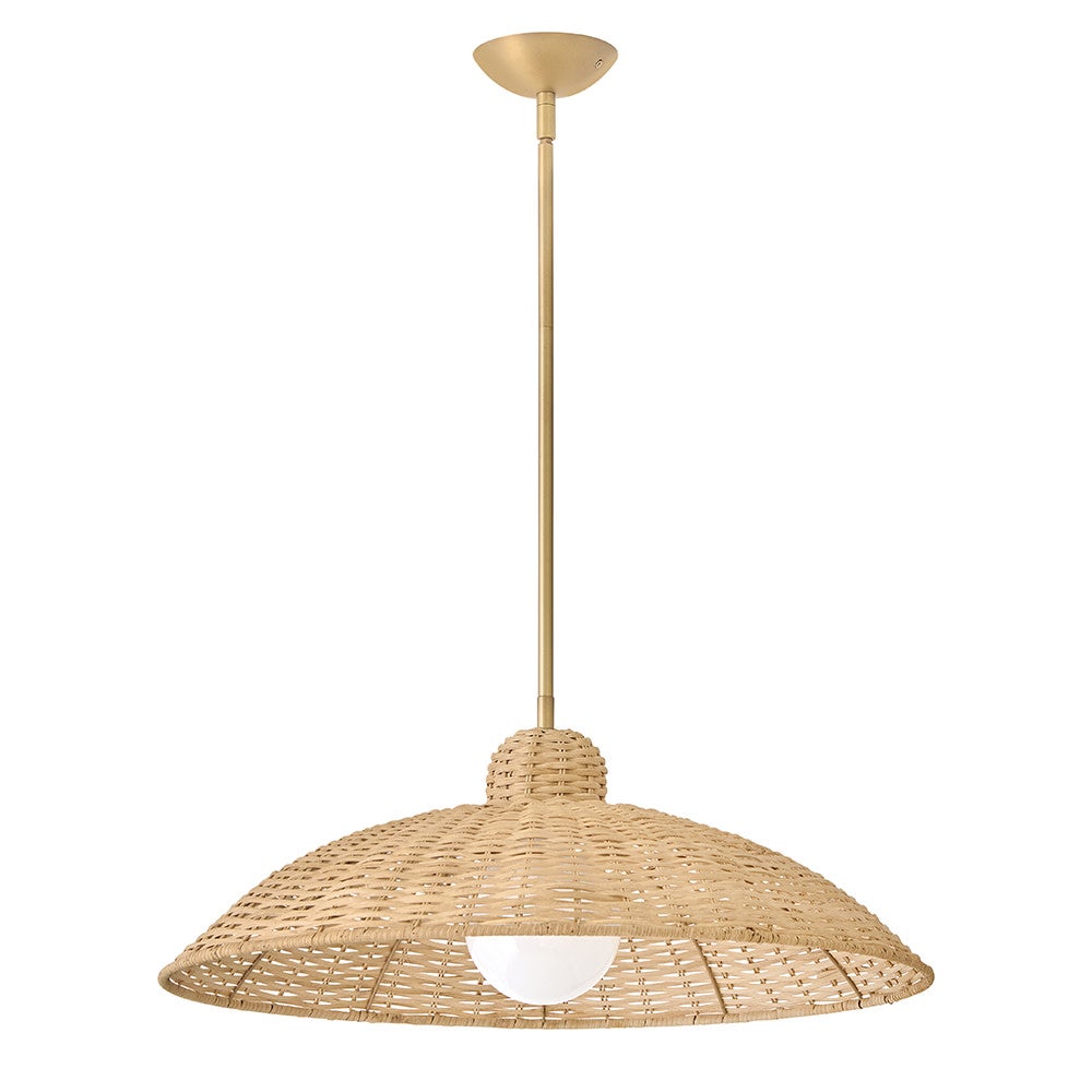 Lark 84337LCB Pismo Pendant in Lacquered Brass