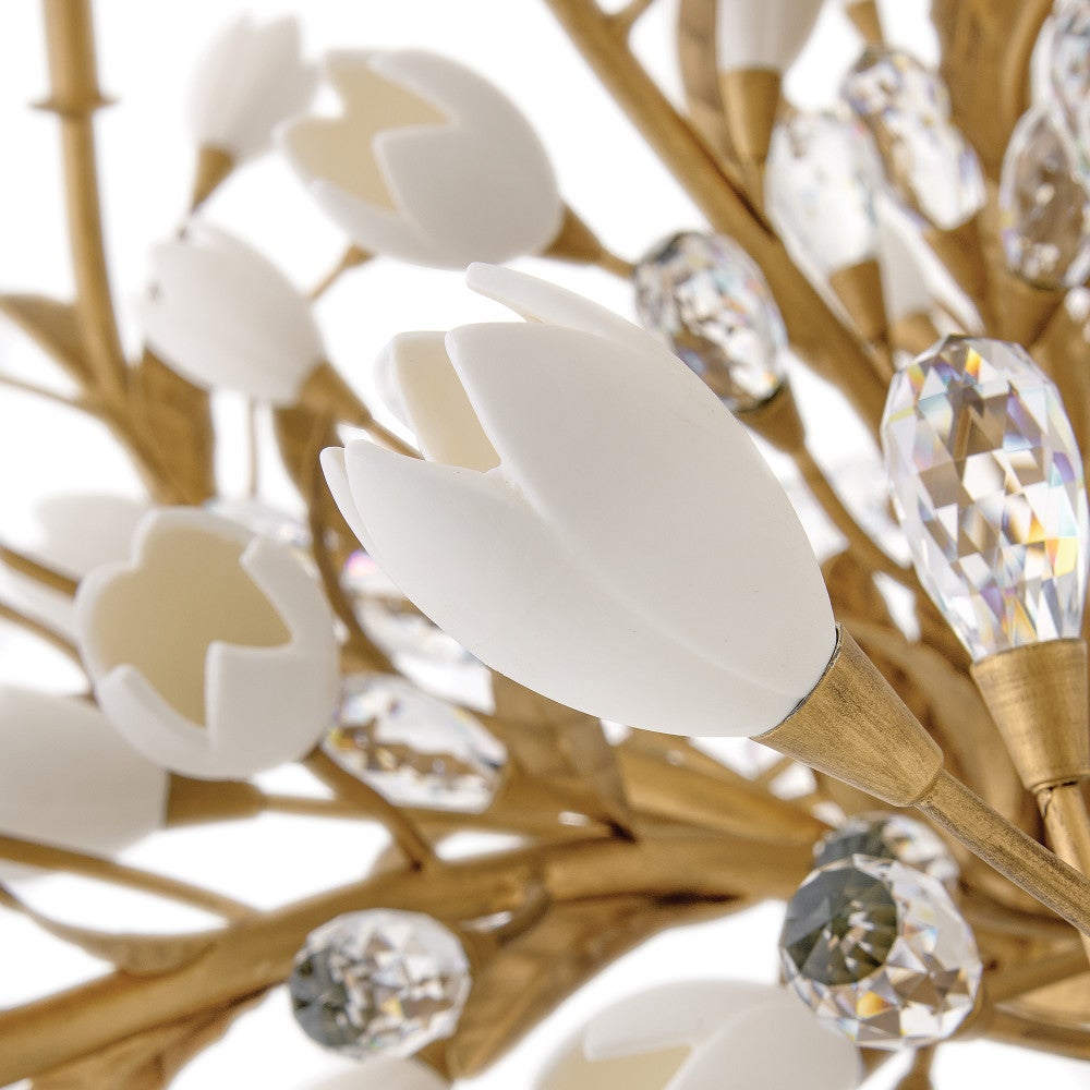 Fredrick Ramond FR32206BNG Yvette Chandelier in Burnished Gold