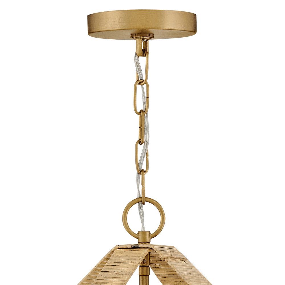 Lark 83644LCB Sammi Pendant in Lacquered Brass