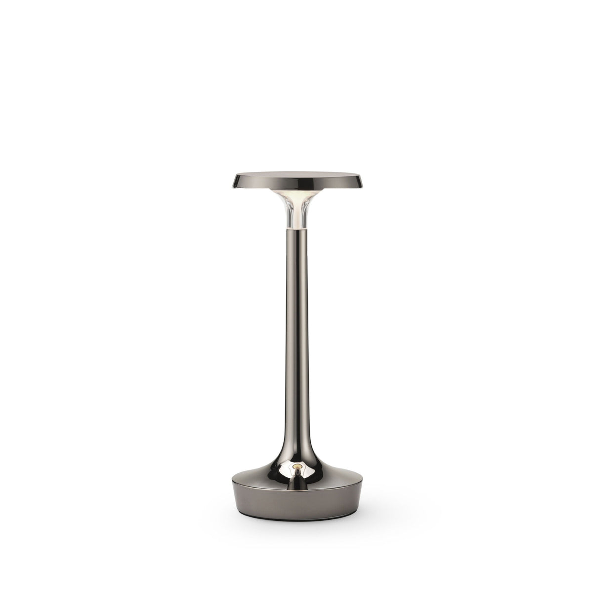 Flos - Bon Jour Unplugged Table Lamp - Black Chrome | Montreal Lighting & Hardware