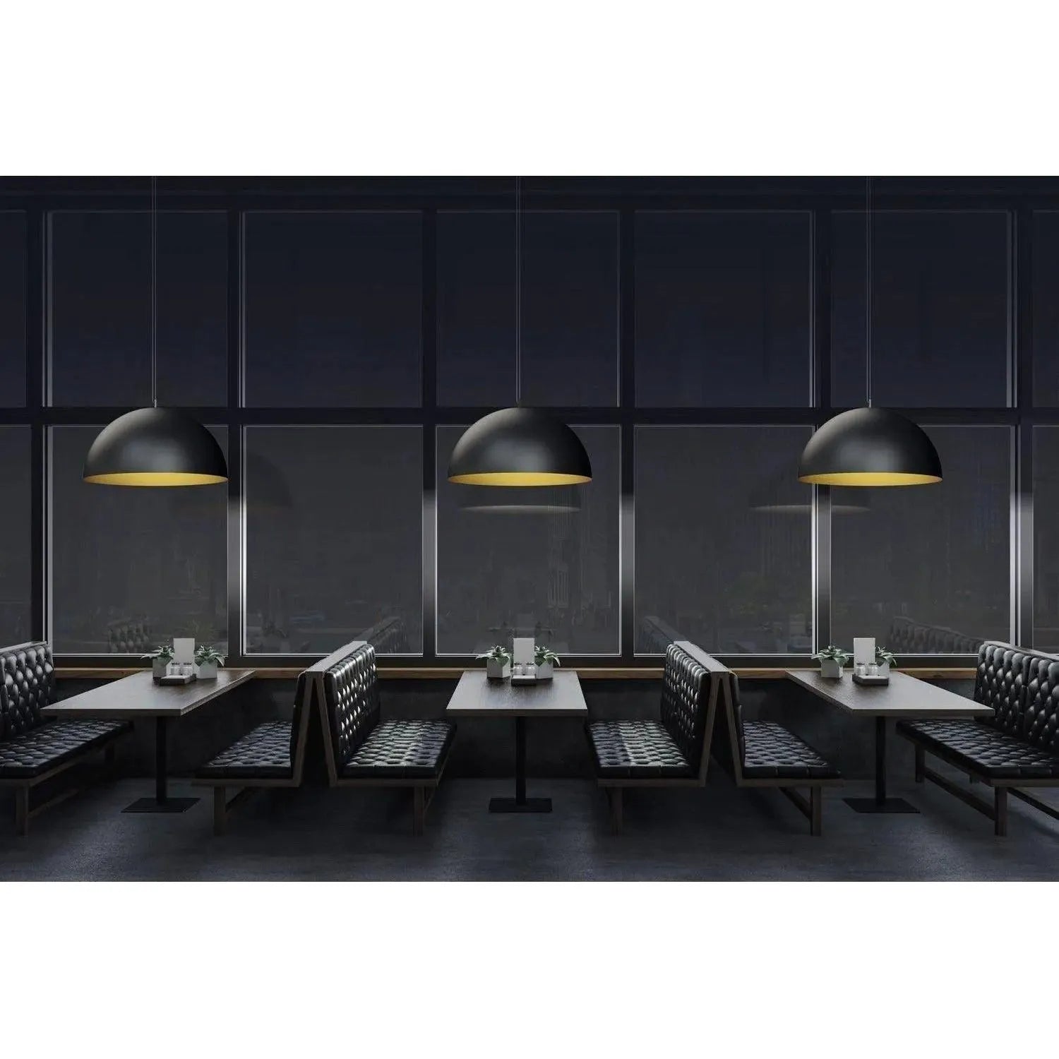 BlackJack Lighting - Domos Pendant - DOM-32P-BG-12E-NAK | Montreal Lighting & Hardware