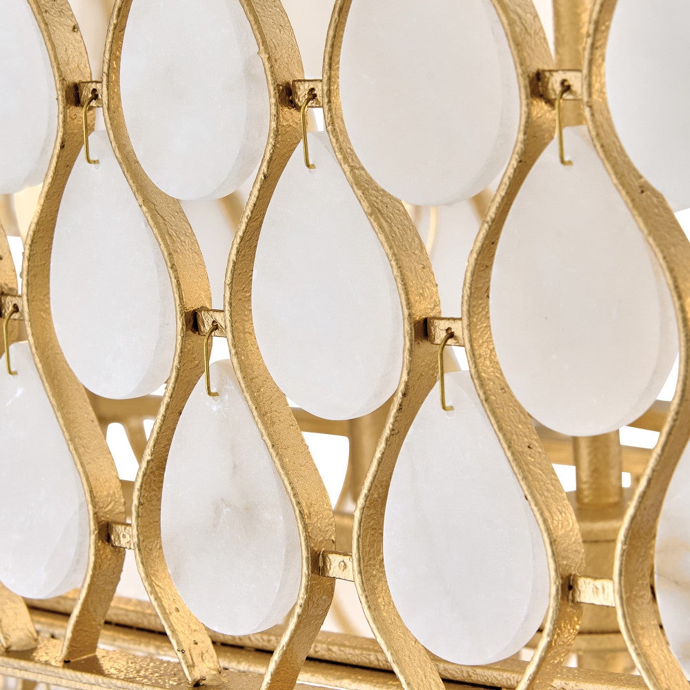 Fredrick Ramond FR41509PI Estie Alabaster Linéaire en Piastra Gold
