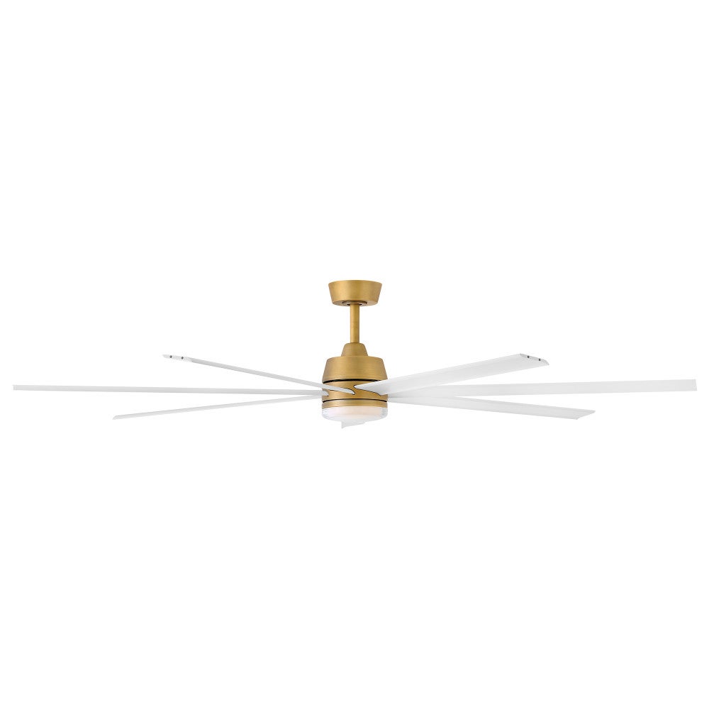 Éclairage intelligent LED Hinkley 910672FHB-LDD Ventilateur en laiton Heritage