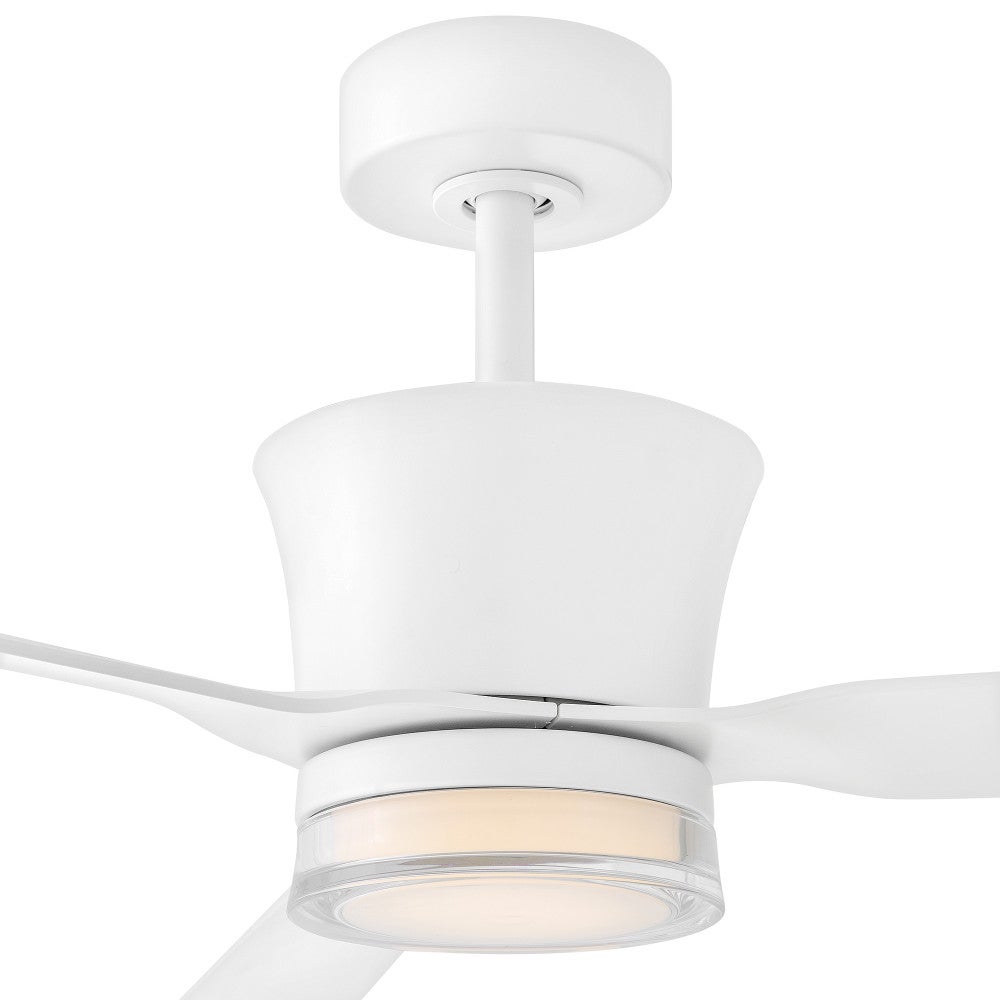 Hinkley Lighting 910956FMW-LDD Vosh LED Smart Fan with Uplight in Matte White