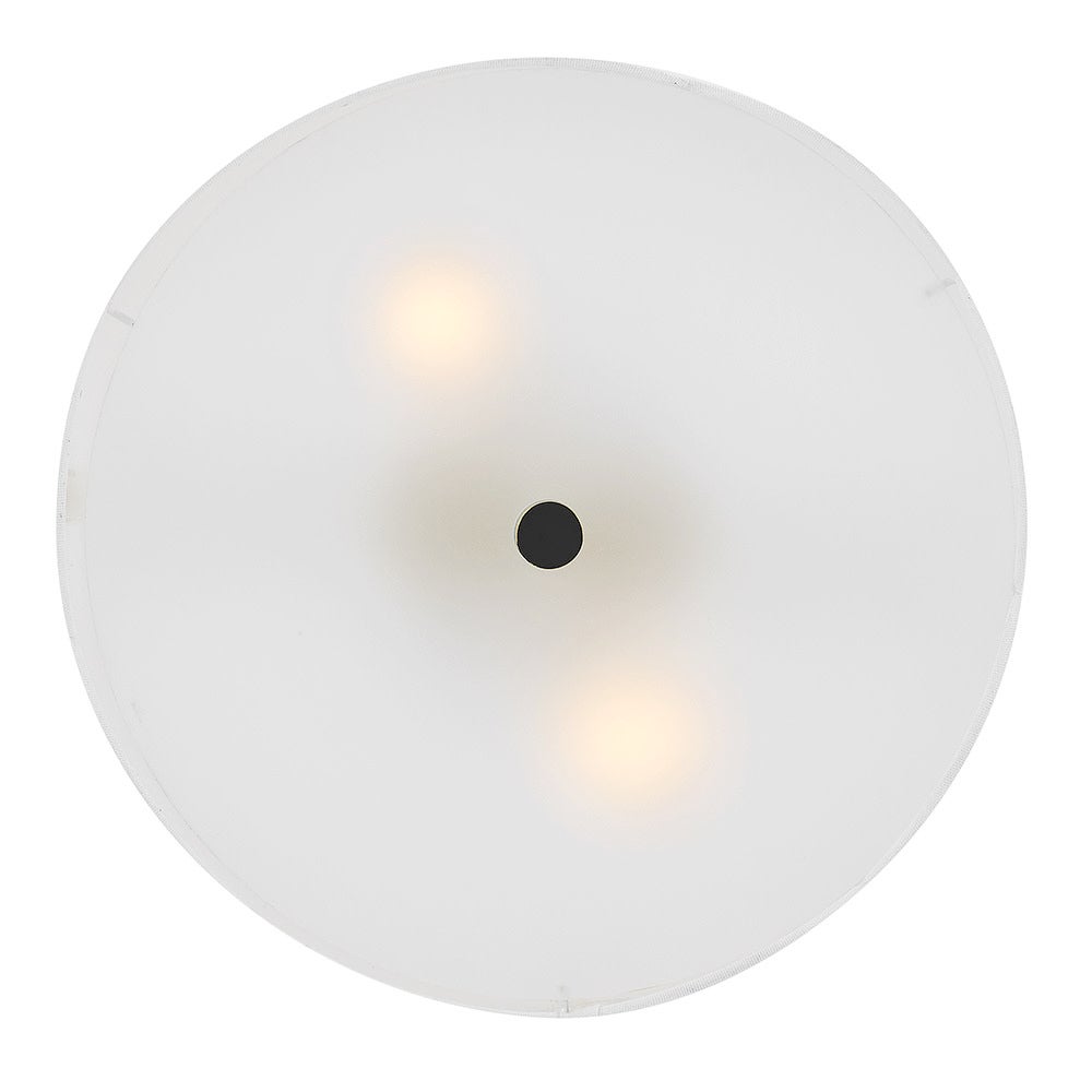 Lark 84381BK Bliss Scalloped Flush Mount in Black