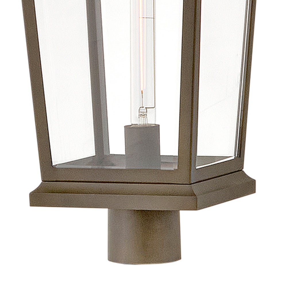 Hinkley Lighting 19691BLB Hawthorne Post Mount Lantern in Blackened Brass