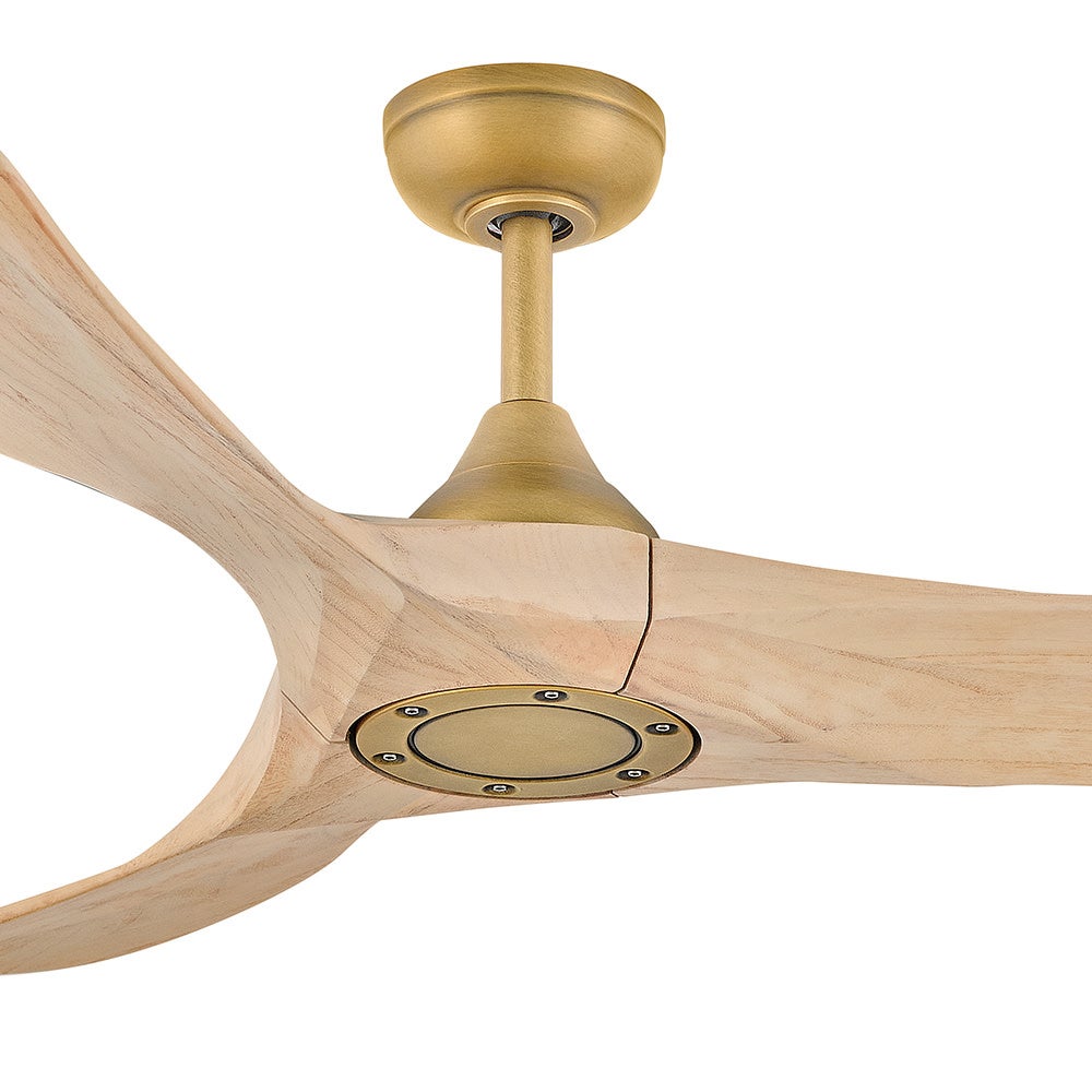 Luminaire intelligent à DEL Hinkley Lighting 903856FHB-LDD Swell Ventilateur en laiton naturel Heritage