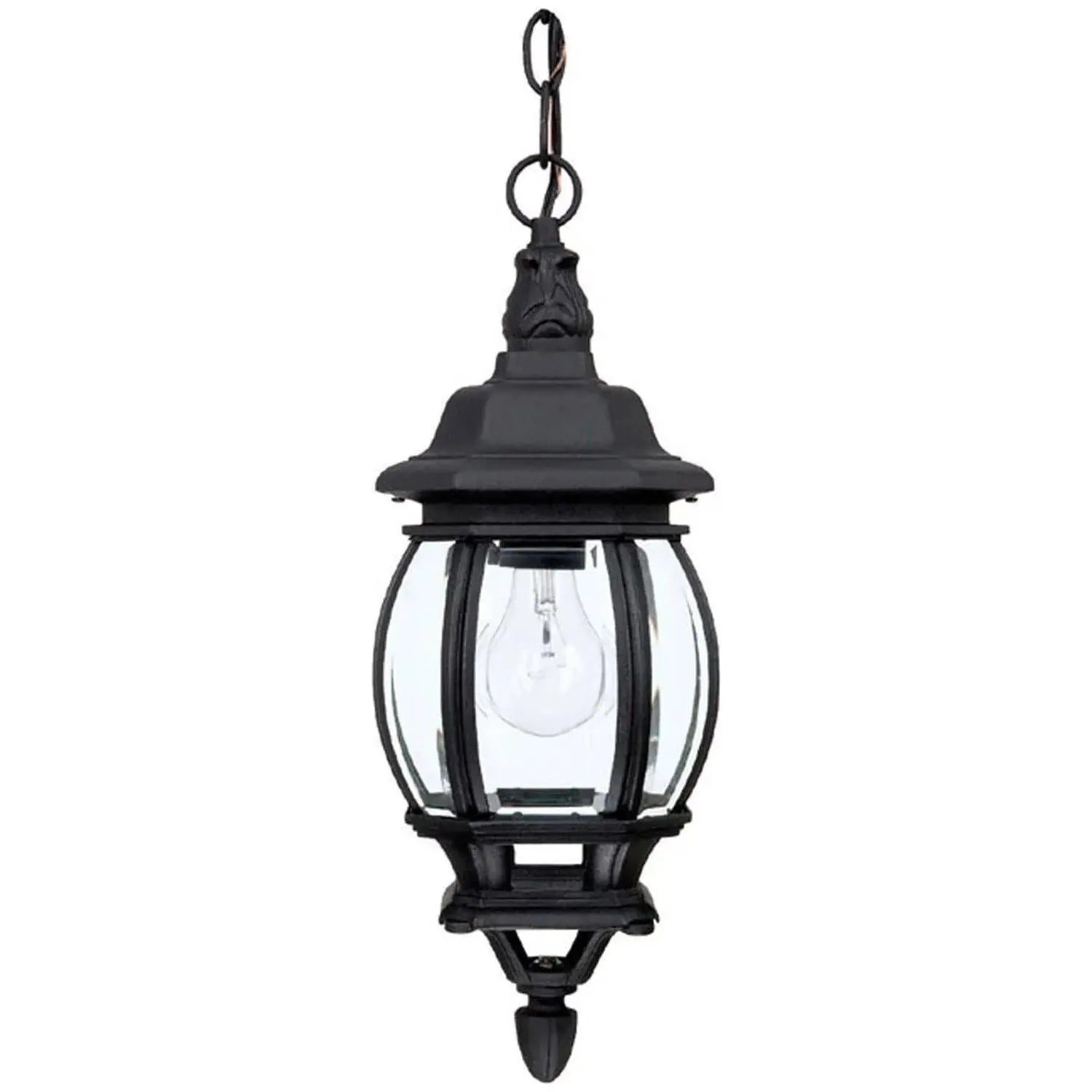 Capital Lighting Fixture Company - French Outdoor Hanging Lantern - 9868BK | Montreal Lighting & Hardware