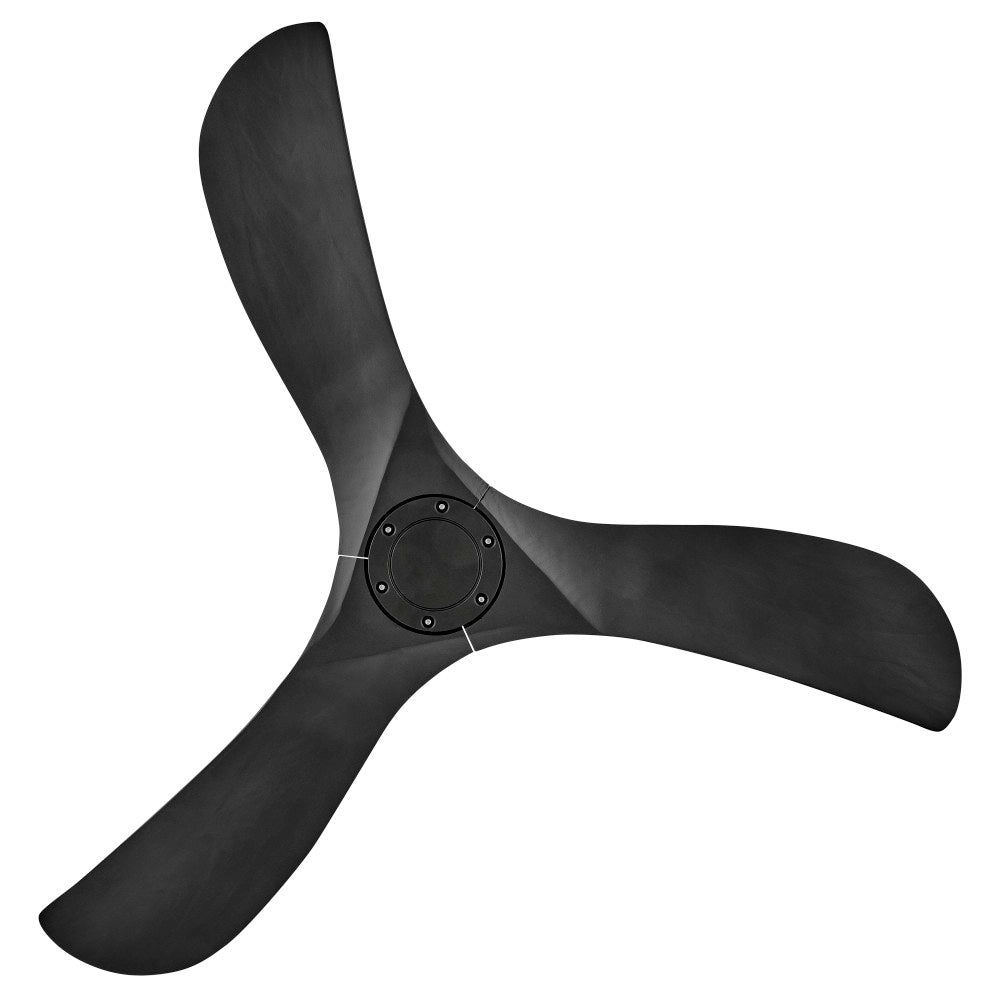 Luminaire intelligent à DEL Hinkley Lighting 903856FBB-LDD Swell Ventilateur en noir mat