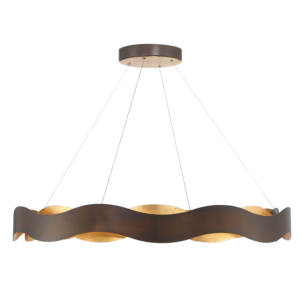 Eurofase 46462-015 Vaughan LED Chandelier in Bronze-Gold