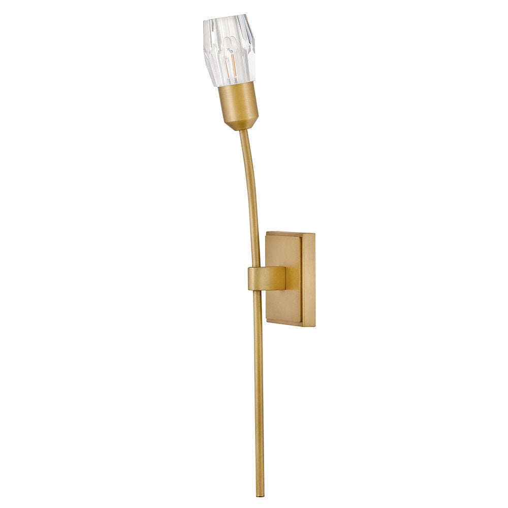 Applique murale Fredrick Ramond FR33320HB Atera Crystal en laiton Heritage