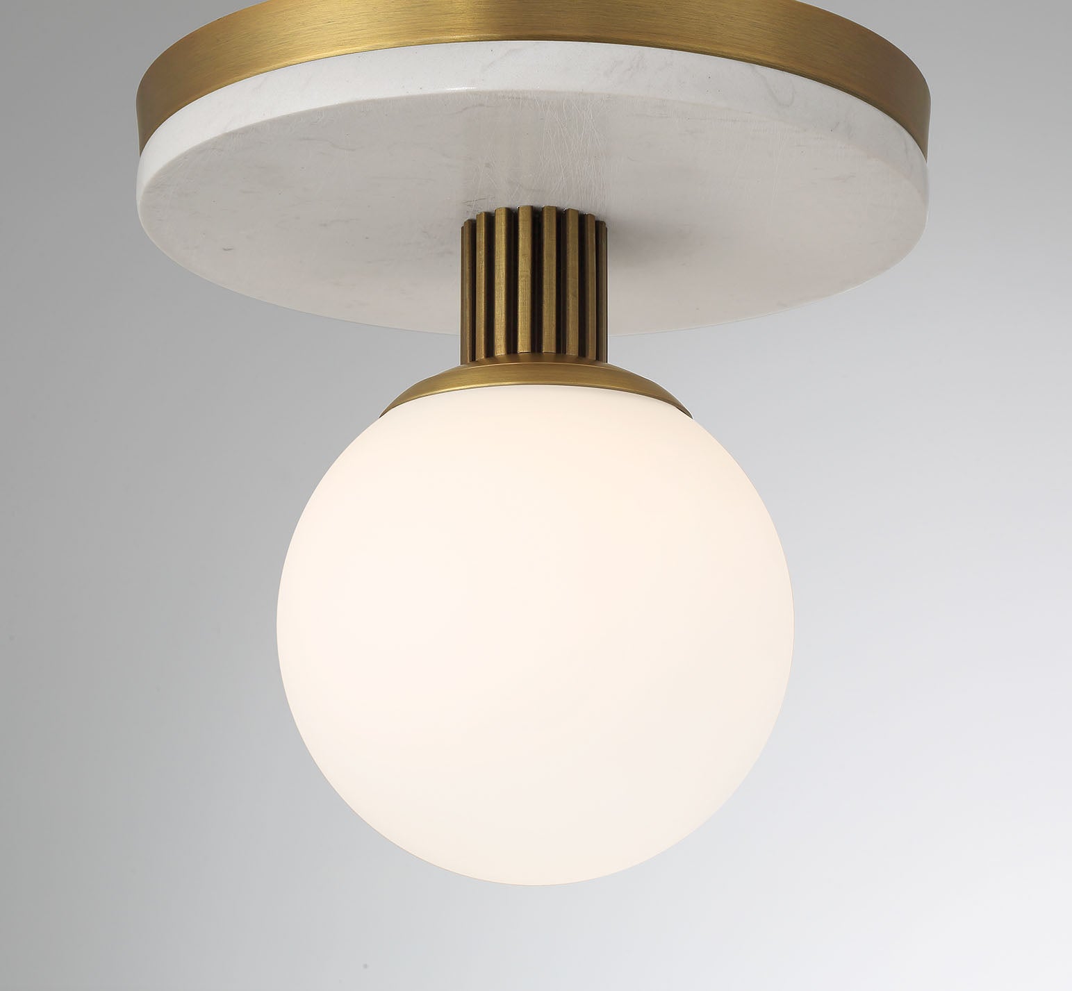 Eurofase 50187-010 Carnagie LED Flush Mount in Antique Brass