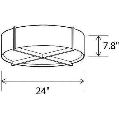Cerno - Plura 24 Flushmount - 08-100-24DA-27P1 | Montreal Lighting & Hardware