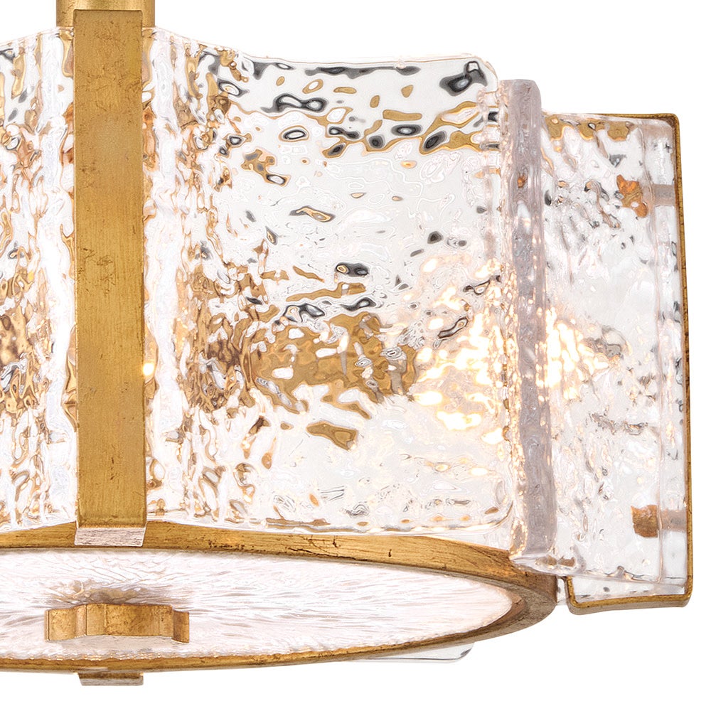 Robinet semi-encastré en verre Florian de Fredrick Ramond FR41601DA, finition laiton vieilli