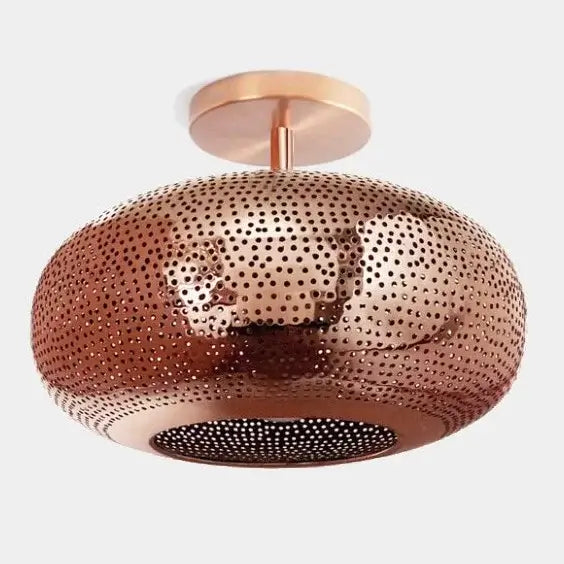 Dounia Home - DH-LILCEIFLU-MD-AB - Lila Ceiling Flush Mount - Antique Brass