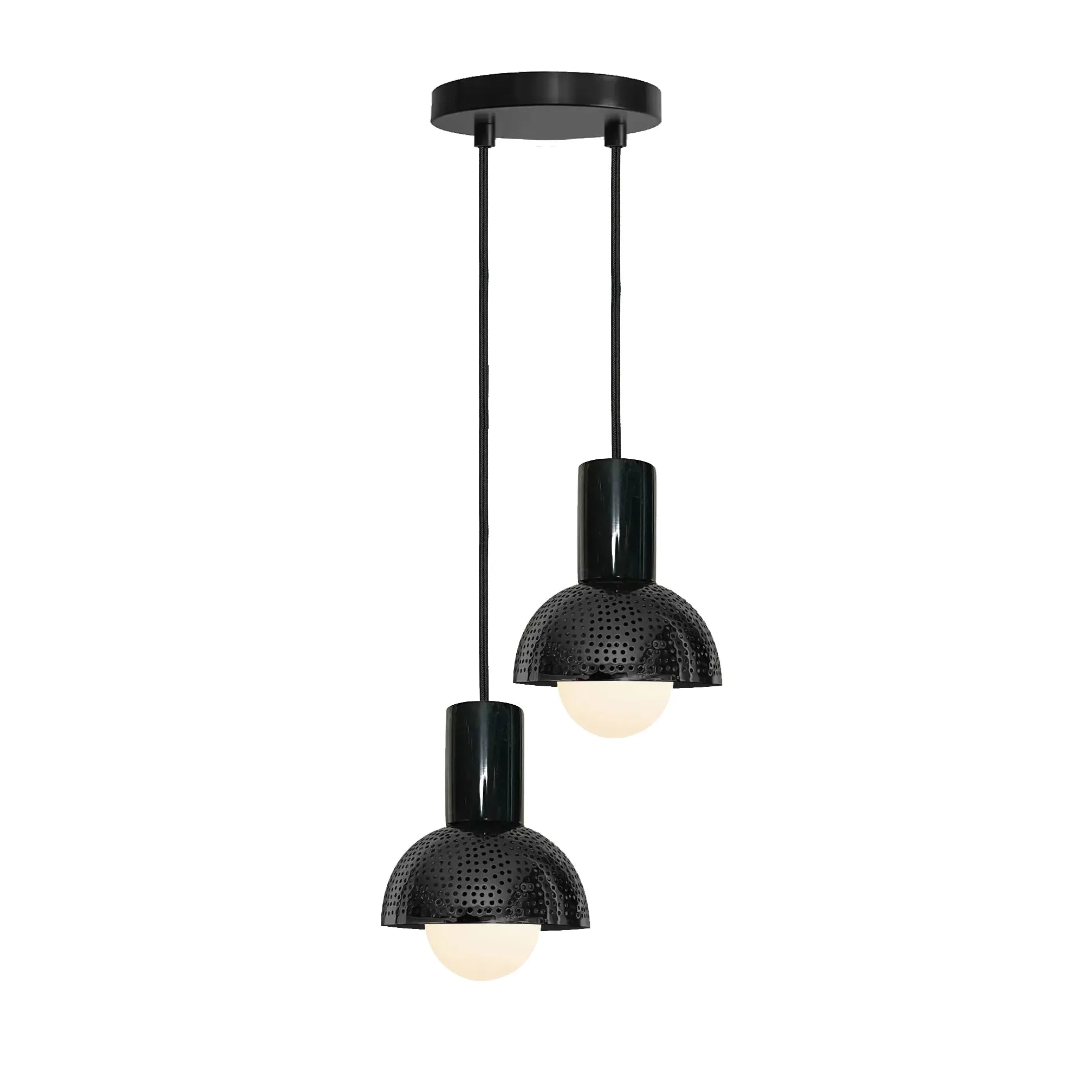 Dounia Home - DH-MAR2LIG-AB - Maria 2 Light Chandelier - Antique Brass