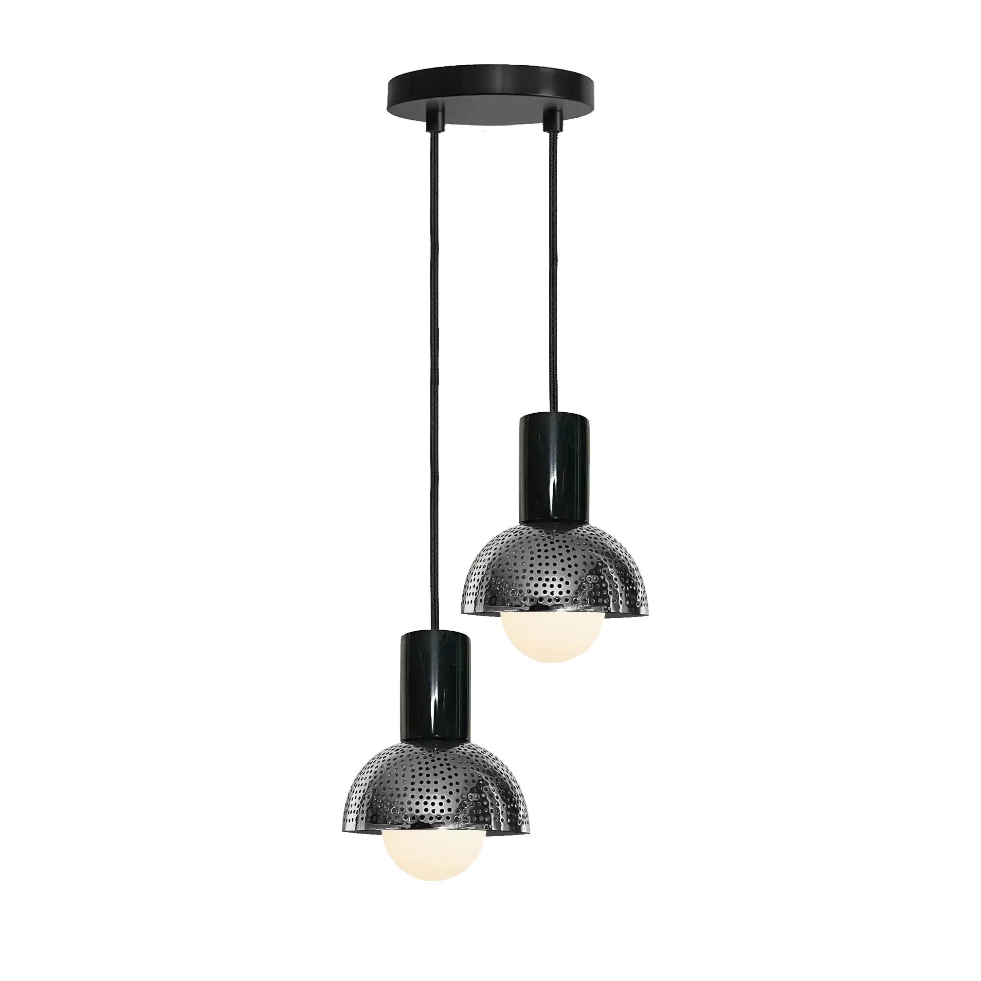 Dounia Home - DH-MAR2LIG-PC - Maria 2 Light Chandelier - Polished Copper