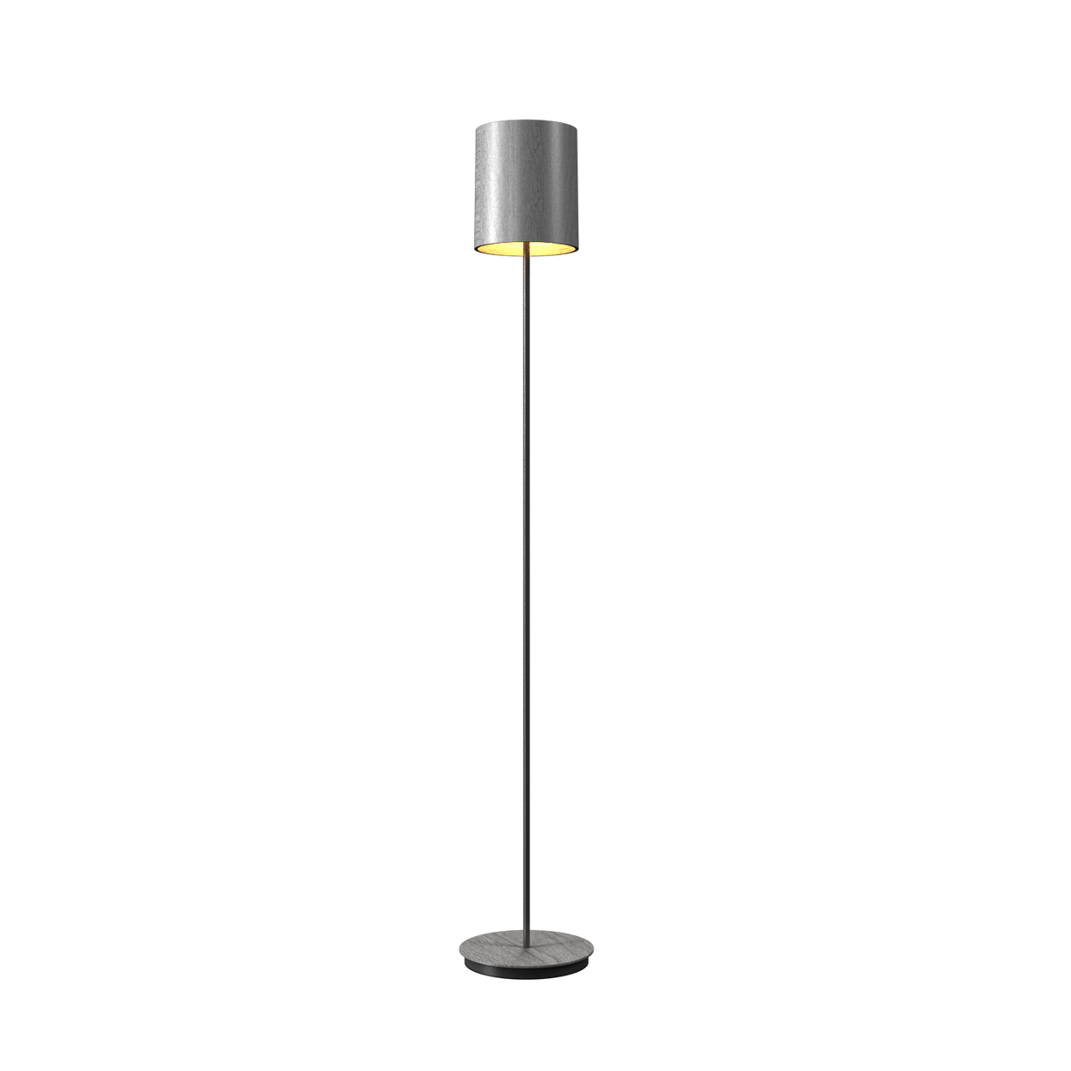Accord Lighting 3054.50 Cylindrical Accord Floor Lamp in Organic Grey