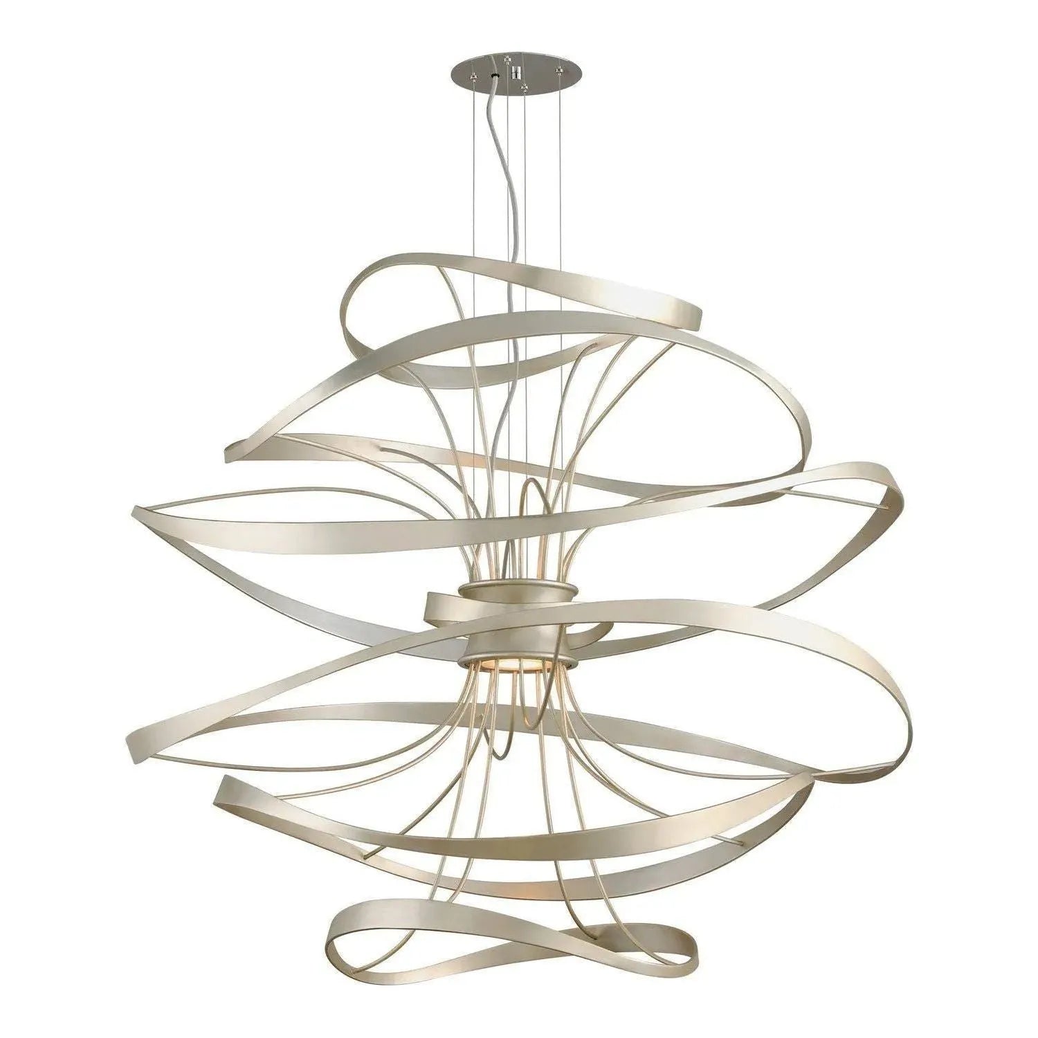 Corbett Lighting - Calligraphy LED Chandelier - 213-44-SL/SS | Montreal Lighting & Hardware