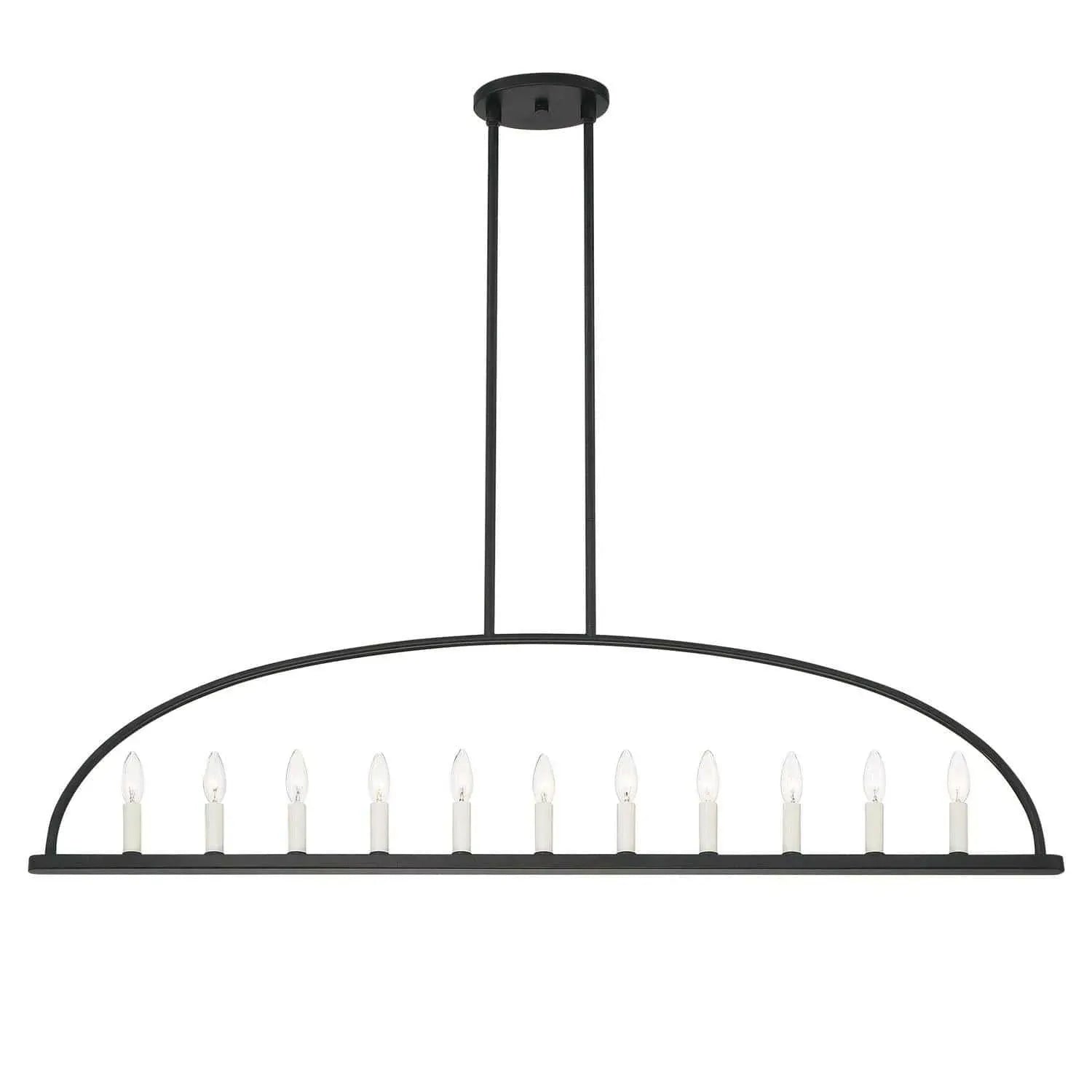 Crystorama - Abbott Linear Chandelier - ABB-3009-BK | Montreal Lighting & Hardware