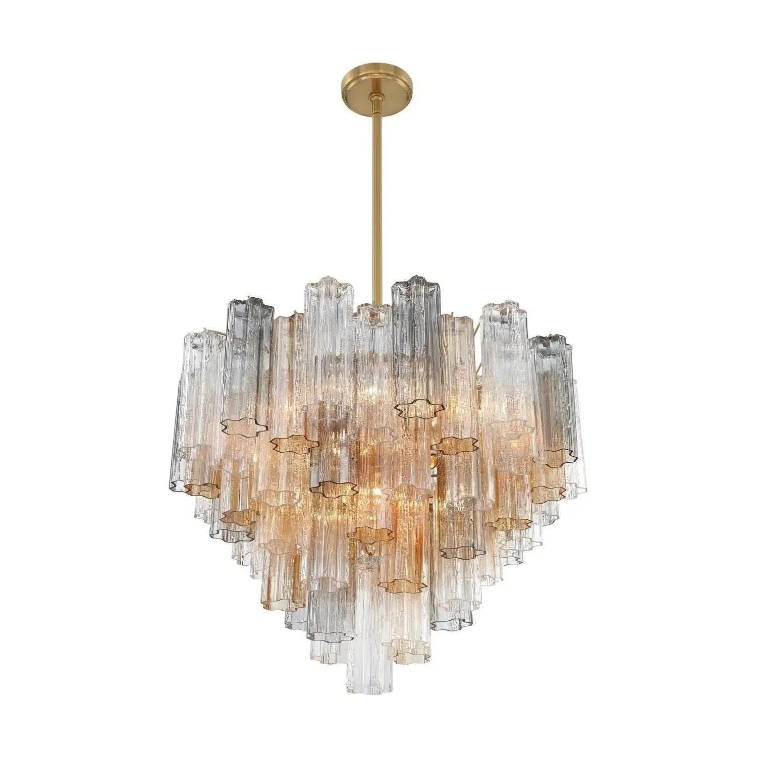 Crystorama - Addis Chandelier - ADD-300-AG-AM | Montreal Lighting & Hardware