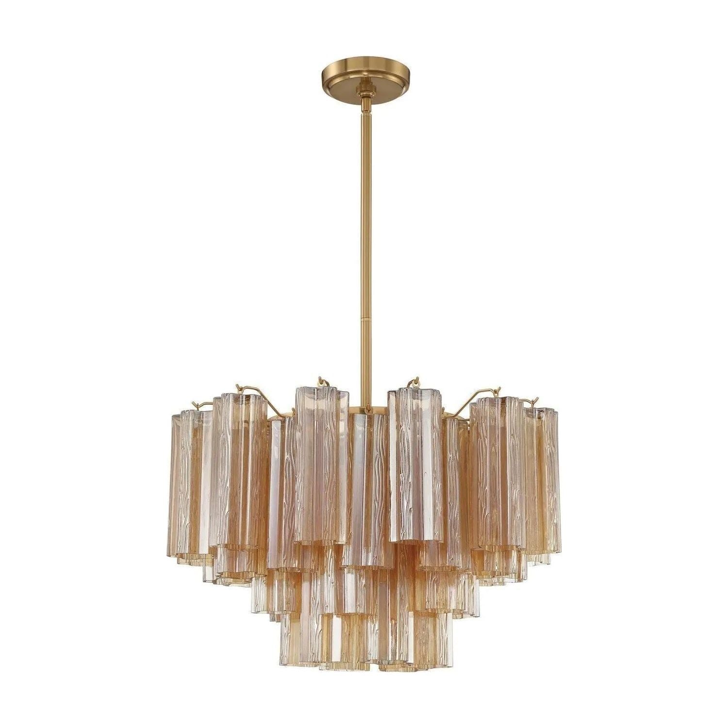 Crystorama - Addis Chandelier - ADD-308-AG-AM | Montreal Lighting & Hardware