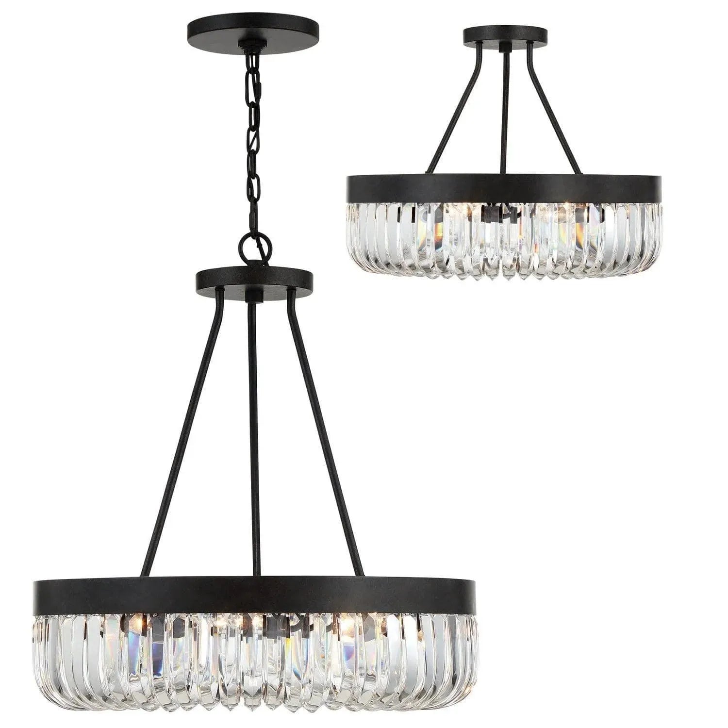 Crystorama - Alister Chandelier - ALI-B2008-CZ | Montreal Lighting & Hardware