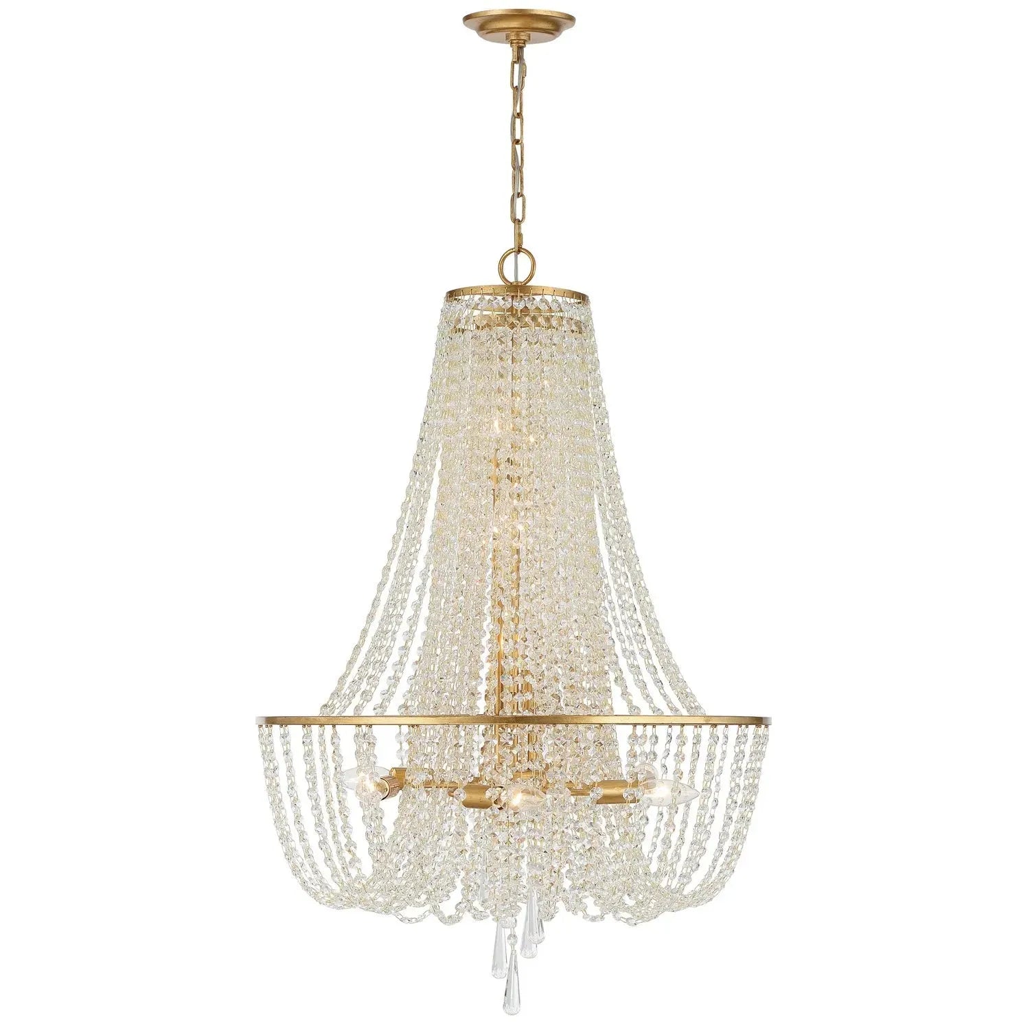 Crystorama - Arcadia Chandelier - ARC-1919-GA-CL-MWP | Montreal Lighting & Hardware