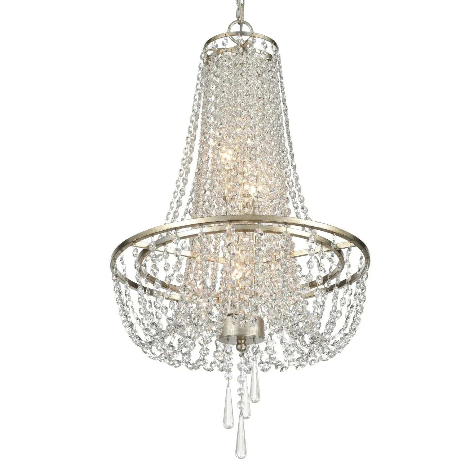 Crystorama - Arcadia Four Light Chandelier - ARC-1907-GA-CL-MWP | Montreal Lighting & Hardware