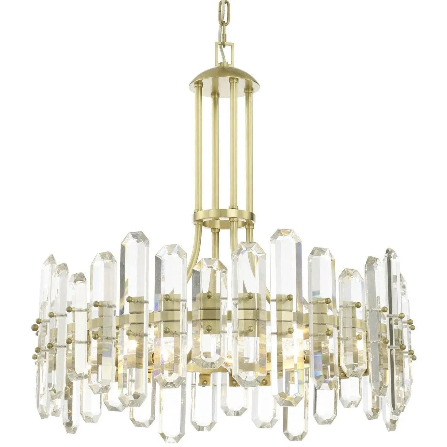 Crystorama - Bolton Eight Light Chandelier - BOL-8888-AG | Montreal Lighting & Hardware