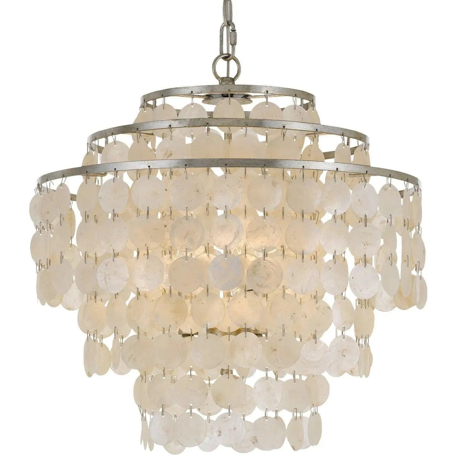 Crystorama - Brielle Four Light Chandelier - BRI-3008-SA | Montreal Lighting & Hardware