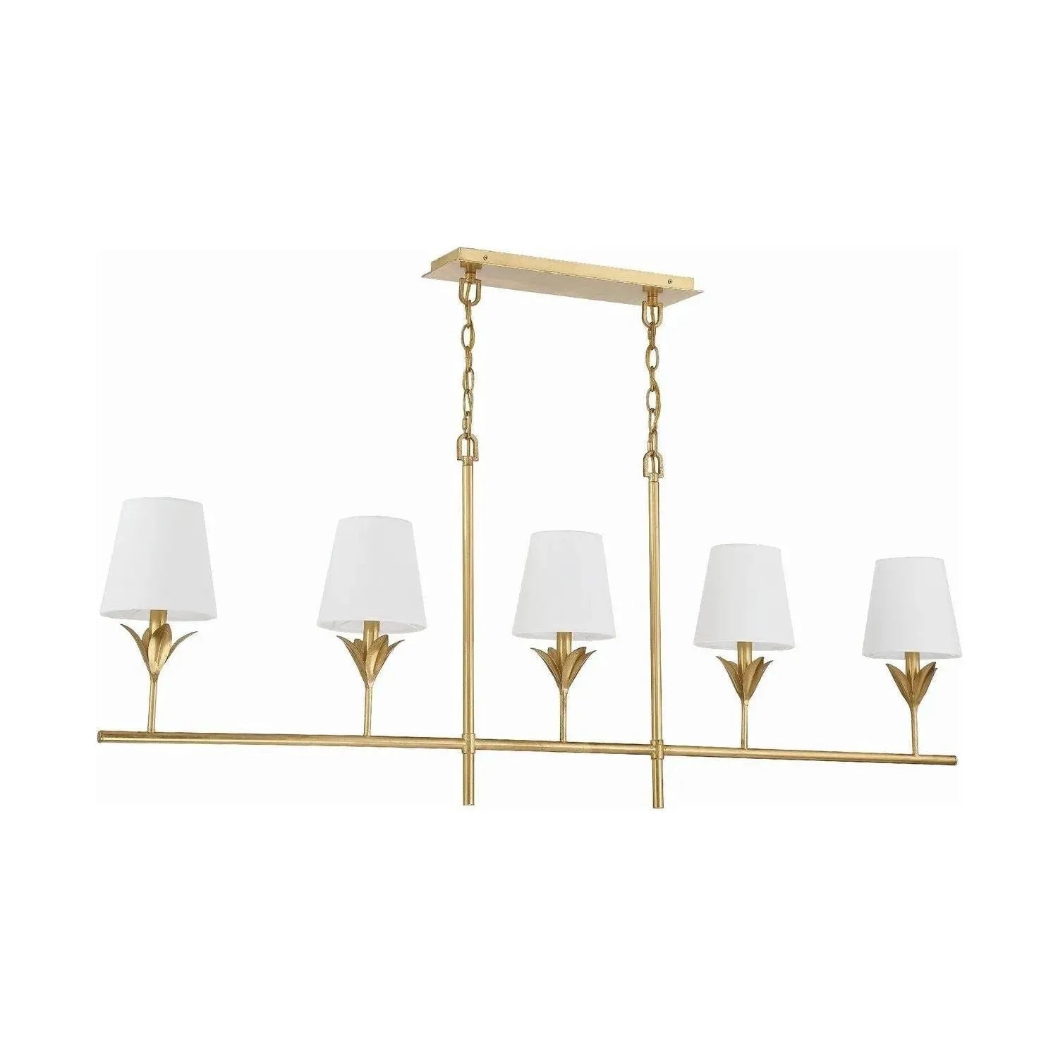 Crystorama - Broche Linear Chandelier - 537-GA | Montreal Lighting & Hardware