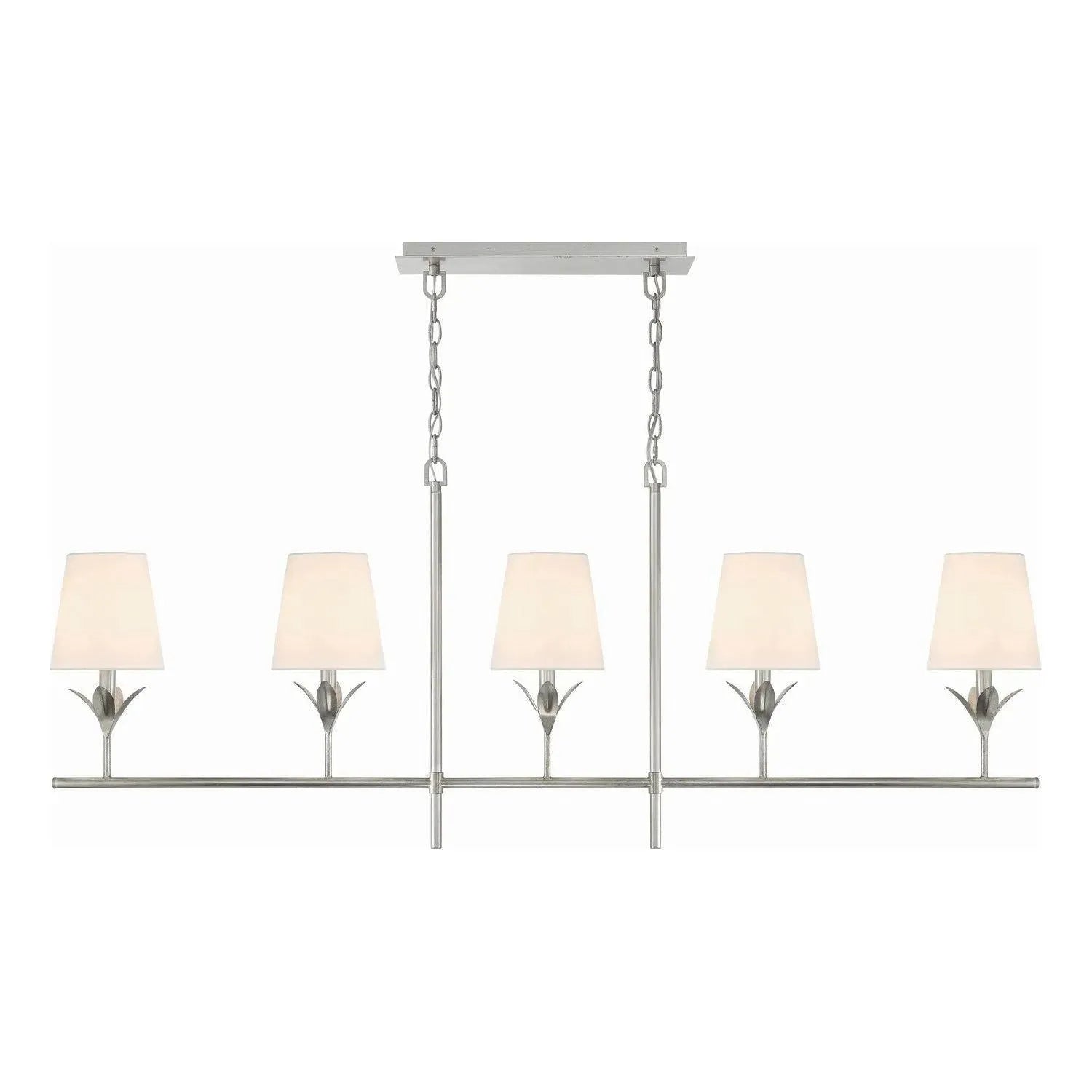 Crystorama - Broche Linear Chandelier - 537-SA | Montreal Lighting & Hardware