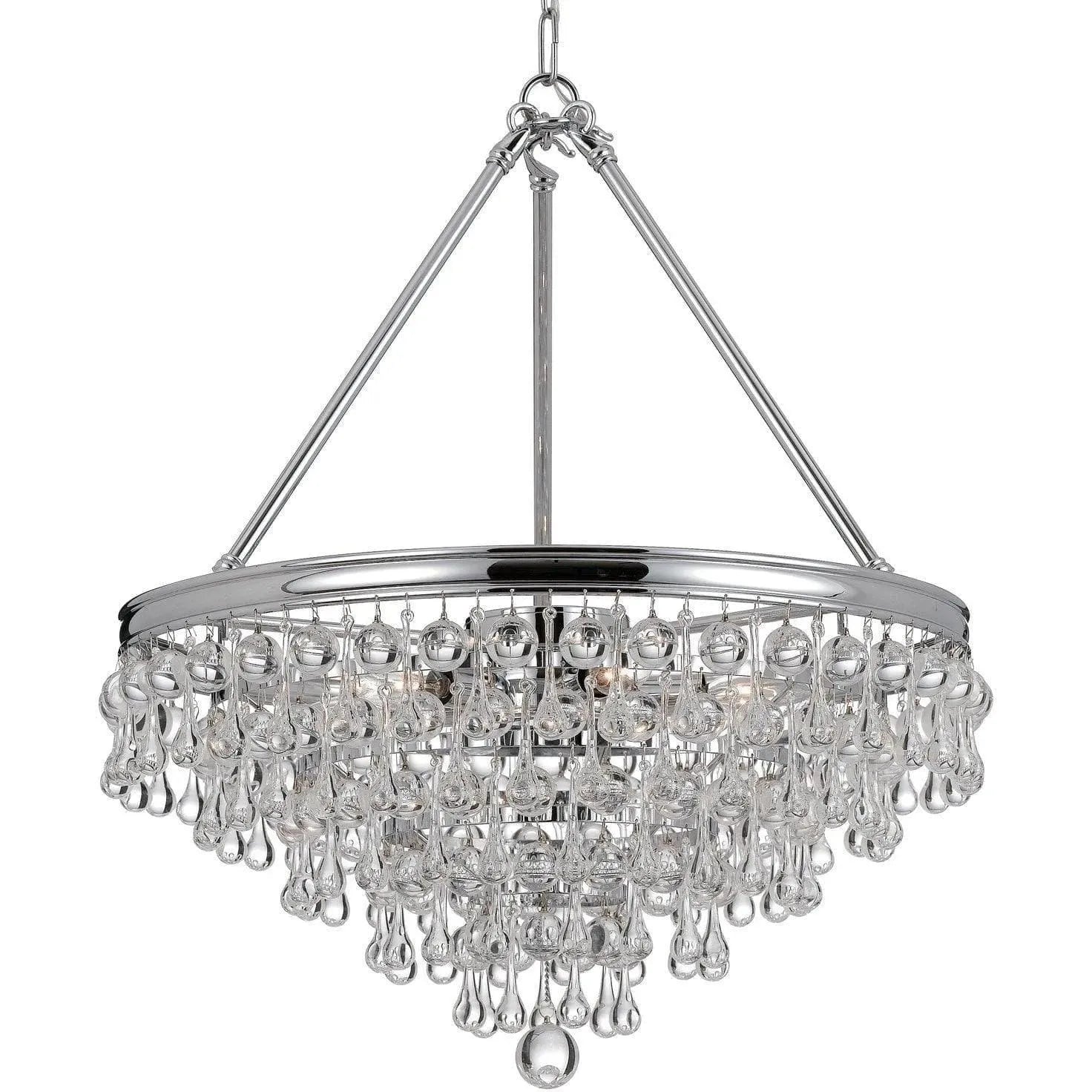 Crystorama - Calypso Six Light Chandelier - 136-CH | Montreal Lighting & Hardware