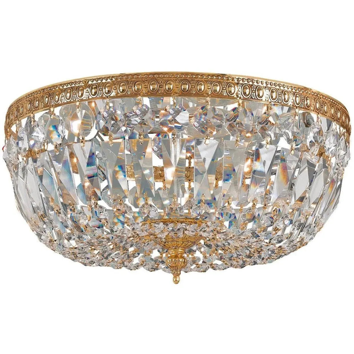 Crystorama - Ceiling Mount Three Light Ceiling Mount - 716-OB-CL-SAQ | Montreal Lighting & Hardware