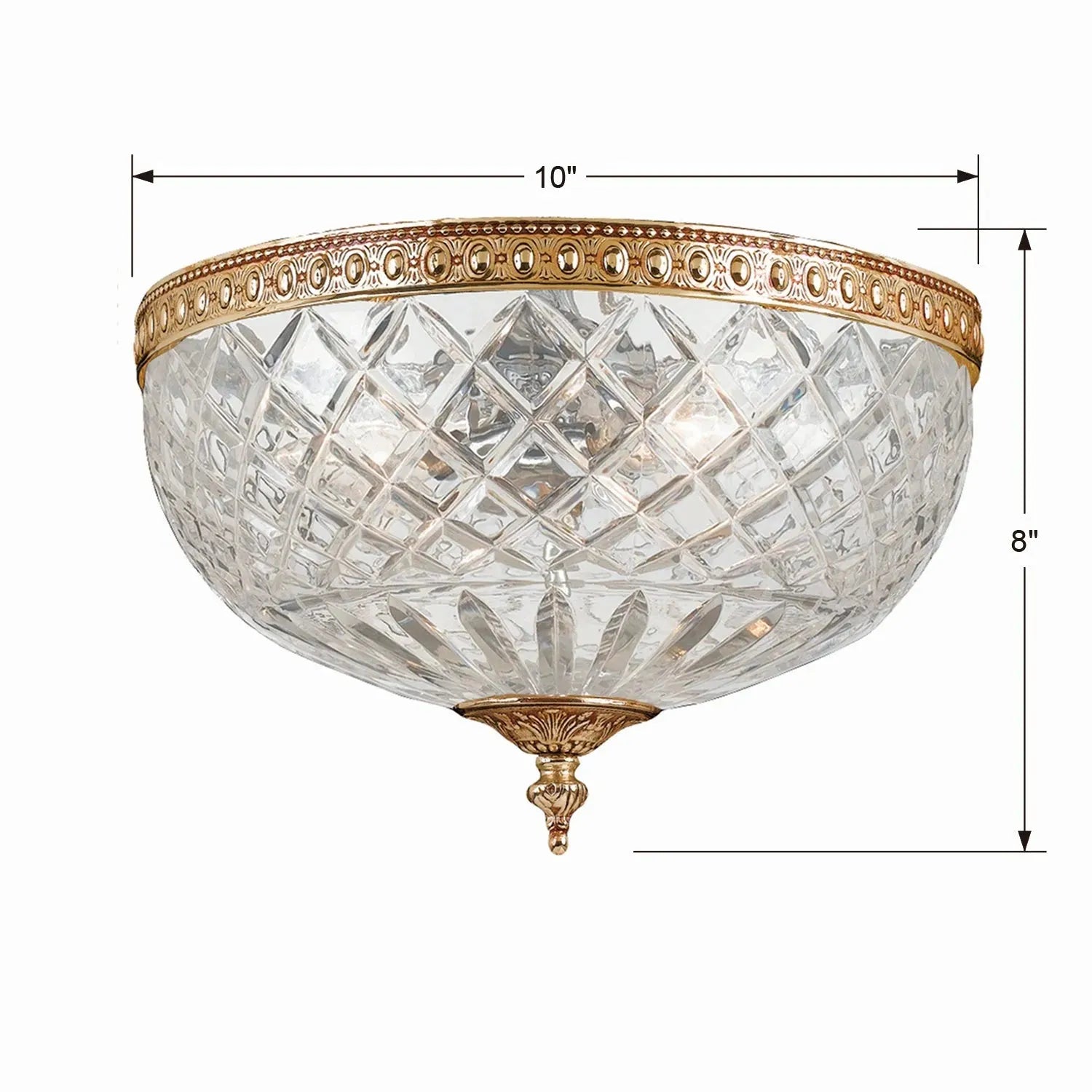 Crystorama - Ceiling Mount Two Light Ceiling Mount - 117-10-CH | Montreal Lighting & Hardware